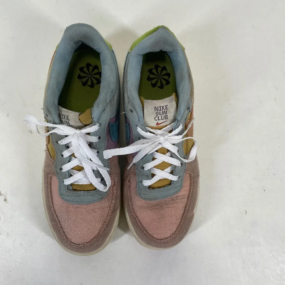 Nike Air Force 1 Low Sun Club Arctic Orange Sanded Gold DM0984-700 Kids 5.5Y